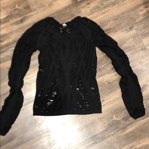 ALO Stretchy black workout top!